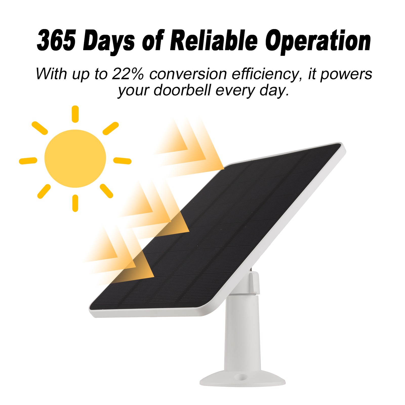 Solar Charger Compatible With Ring Video Doorbell 3 / 3 Plus / 4 Battery D YQQW