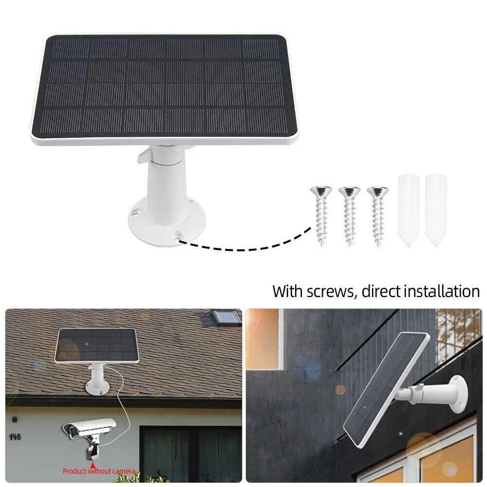 Solar Panel for Ring Spotlight Camera/Stick Up Cam Battery Charger 8W 5V Output