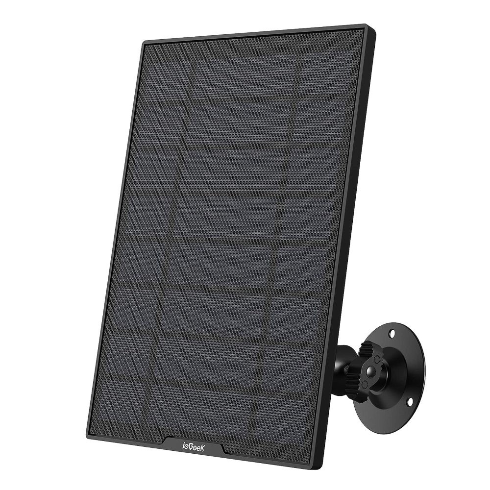 ieGeek Solar Panel for Wireless Outdoor Security Camera, 9.5ft Cable