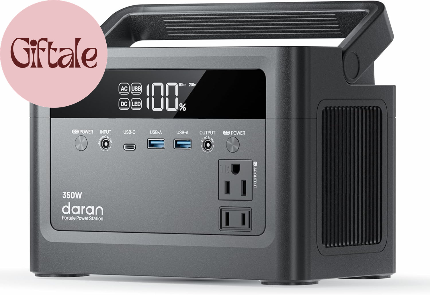 2026 Portable Power Station 350W, 288Wh Lifepo4 Battery Backup, Power Bnak with