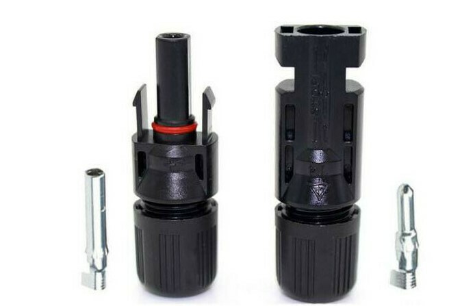 (1 Set) 6MM PV Solar Cable Connectors 10–14 AWG Waterproof 30A Rated