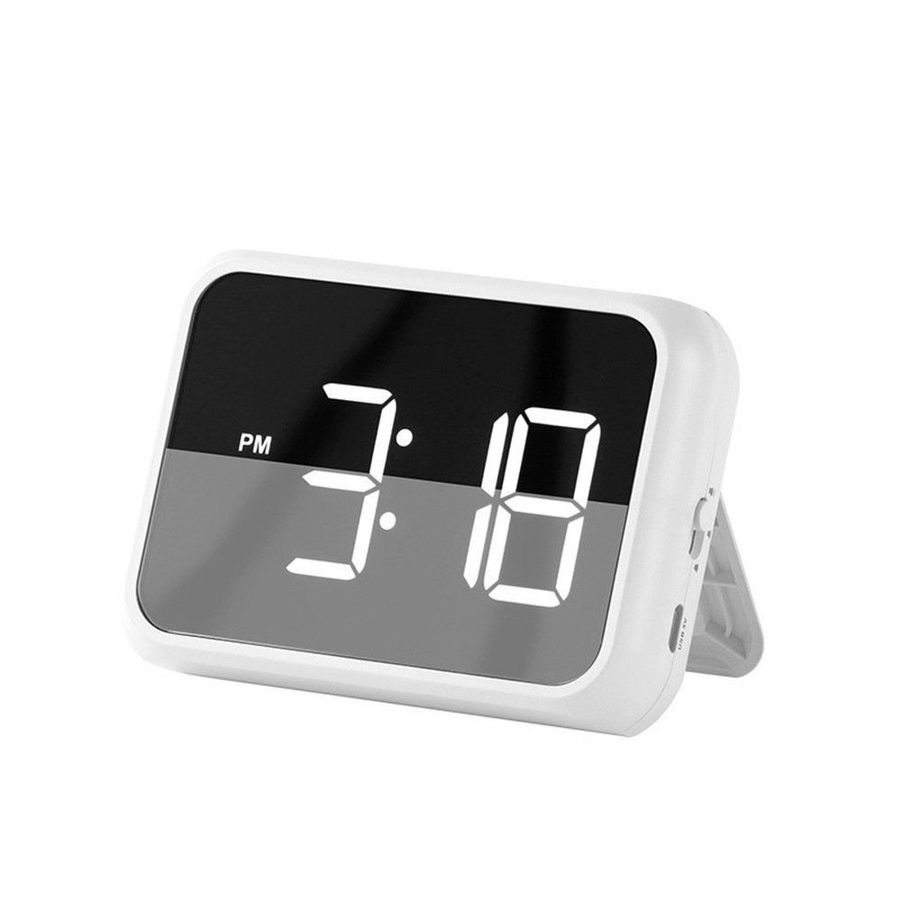 Digital LED Alarm Clock Large Display Brightness Adjustable for Bedside Desk