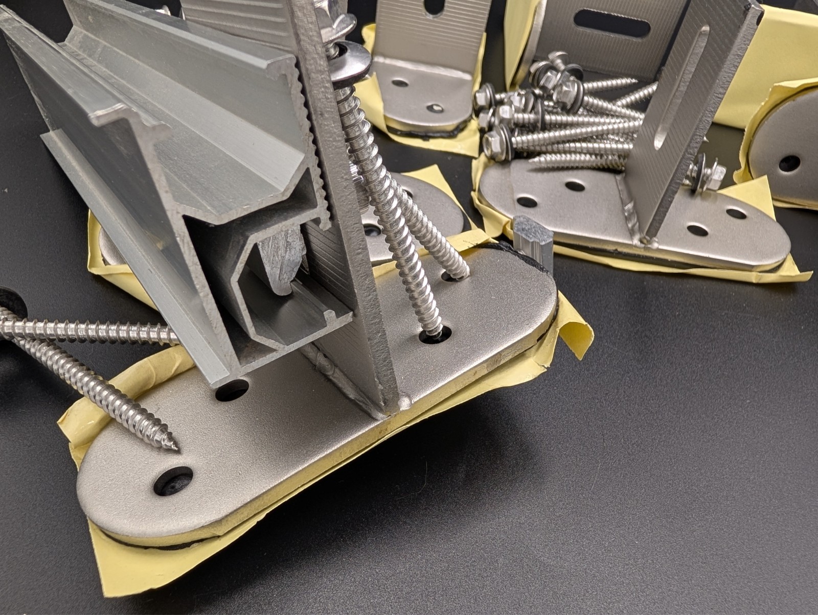 Solar Mount T-Bracket with Hardware – Pack of 8