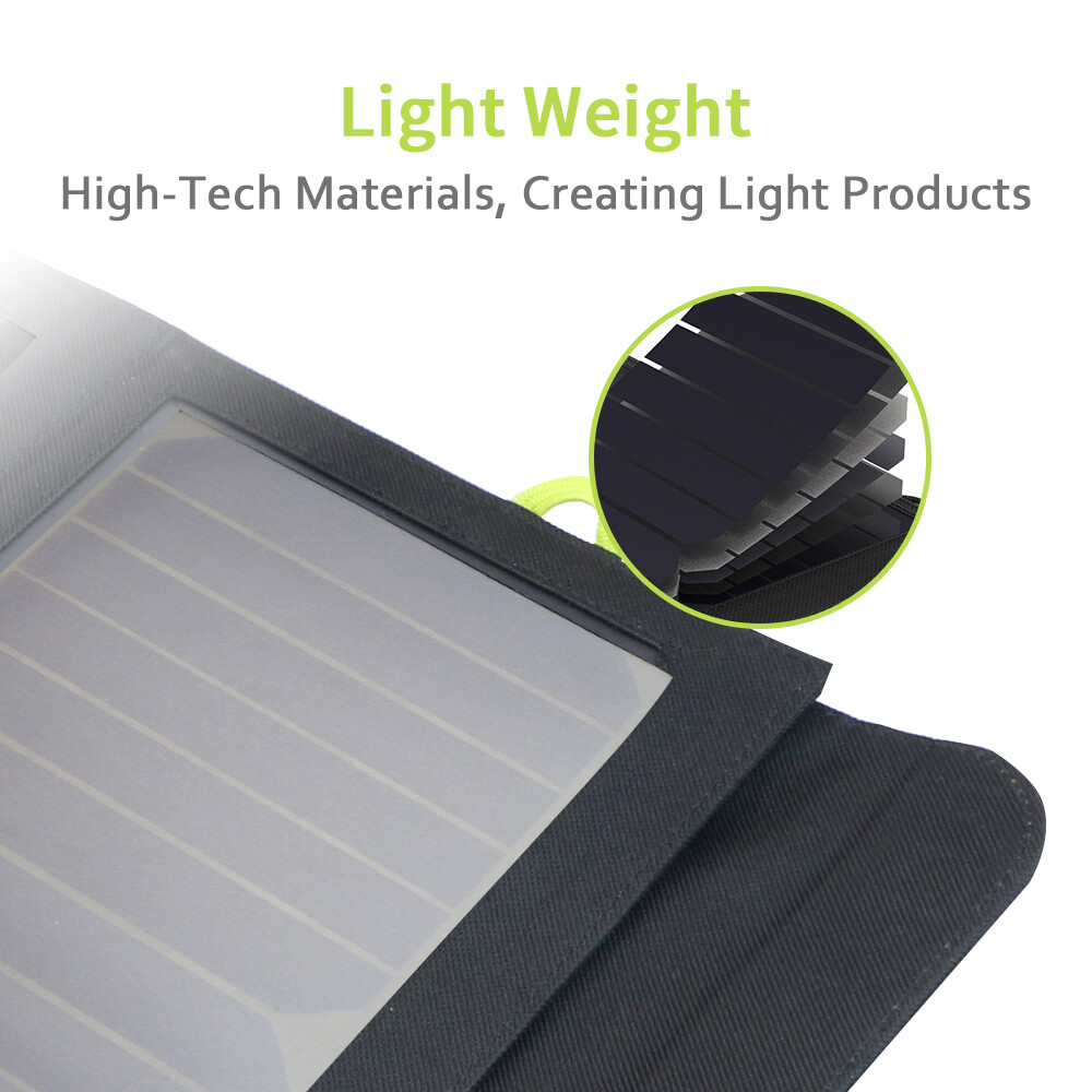 ALLPOWERS 5V 21W Foldable Solar Panel & 10000mAh Battery Outdoor Camping Hiking
