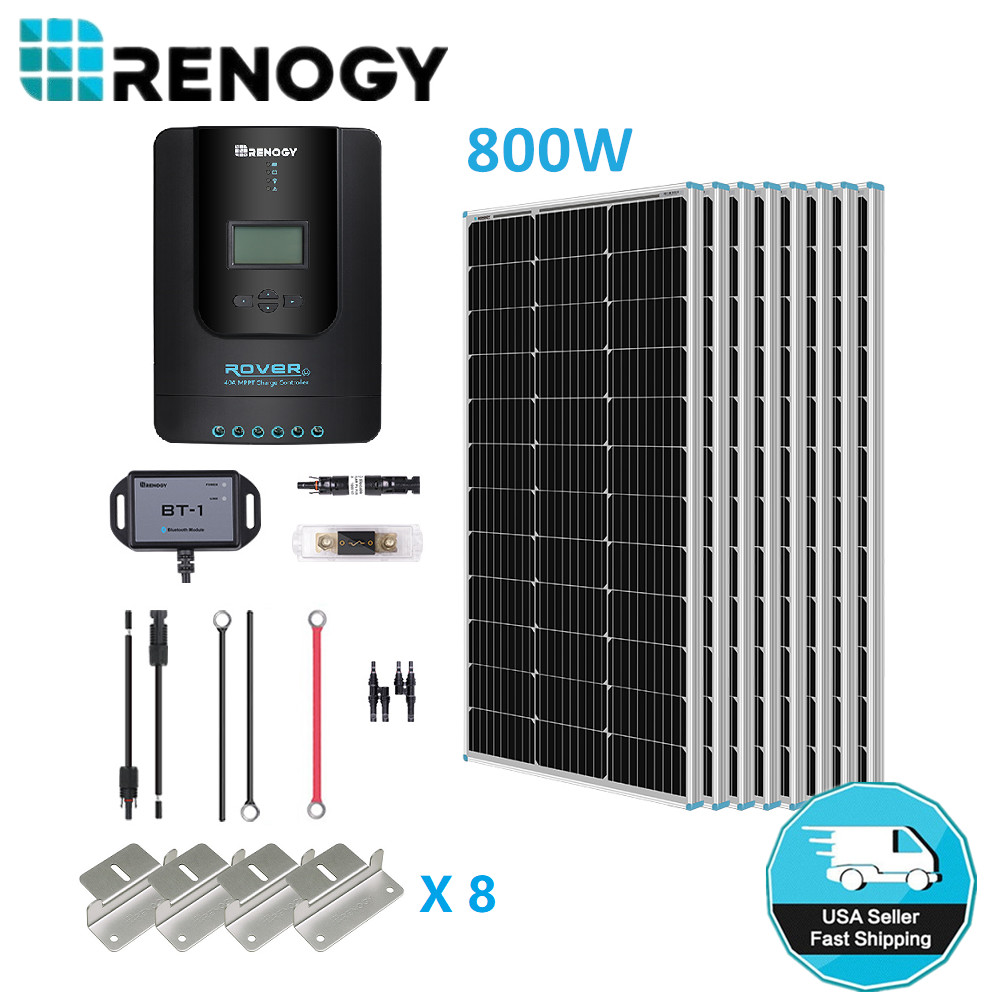 Renogy 800W Mono Solar Panel Premium Kit 60A Solar MPPT Controller