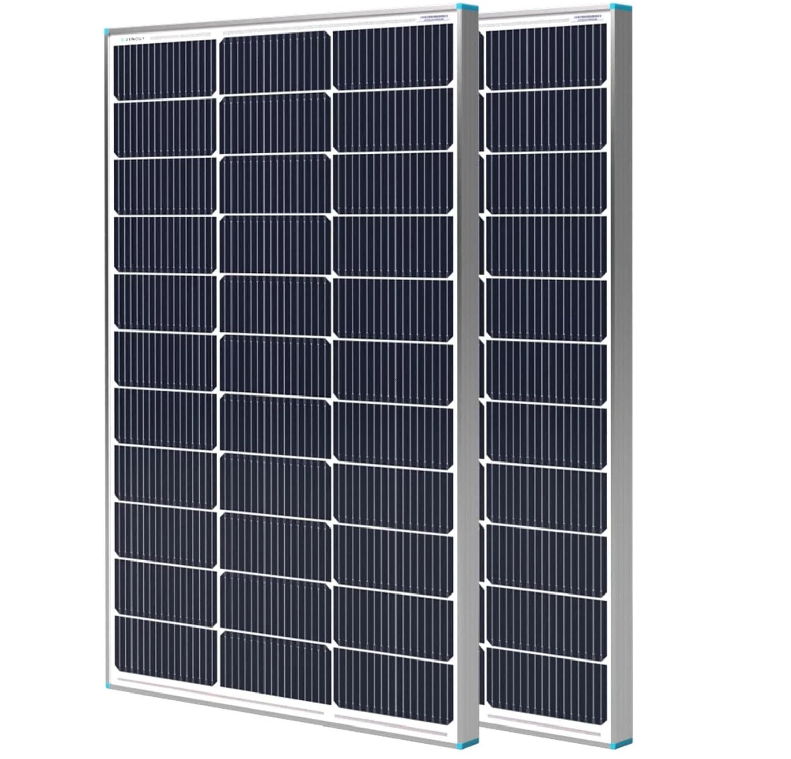 Renogy RNG-100D-S 100W Monocrystalline Photovoltaic PV Solar Panel – 2 Piece