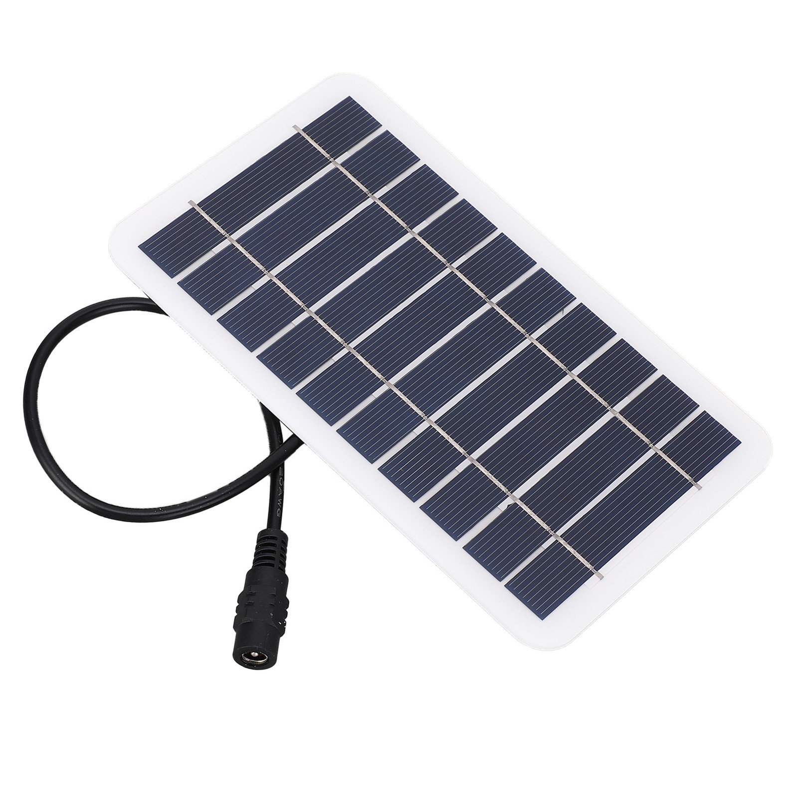 2W 5V Small Solar Panel Monocrystalline DC5521 Output Waterproof Dustproof PFWM