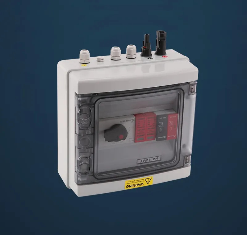 PV Combiner Box 1-in-1-out 1000V DC IP65 Waterproof Surge Lightning Protection