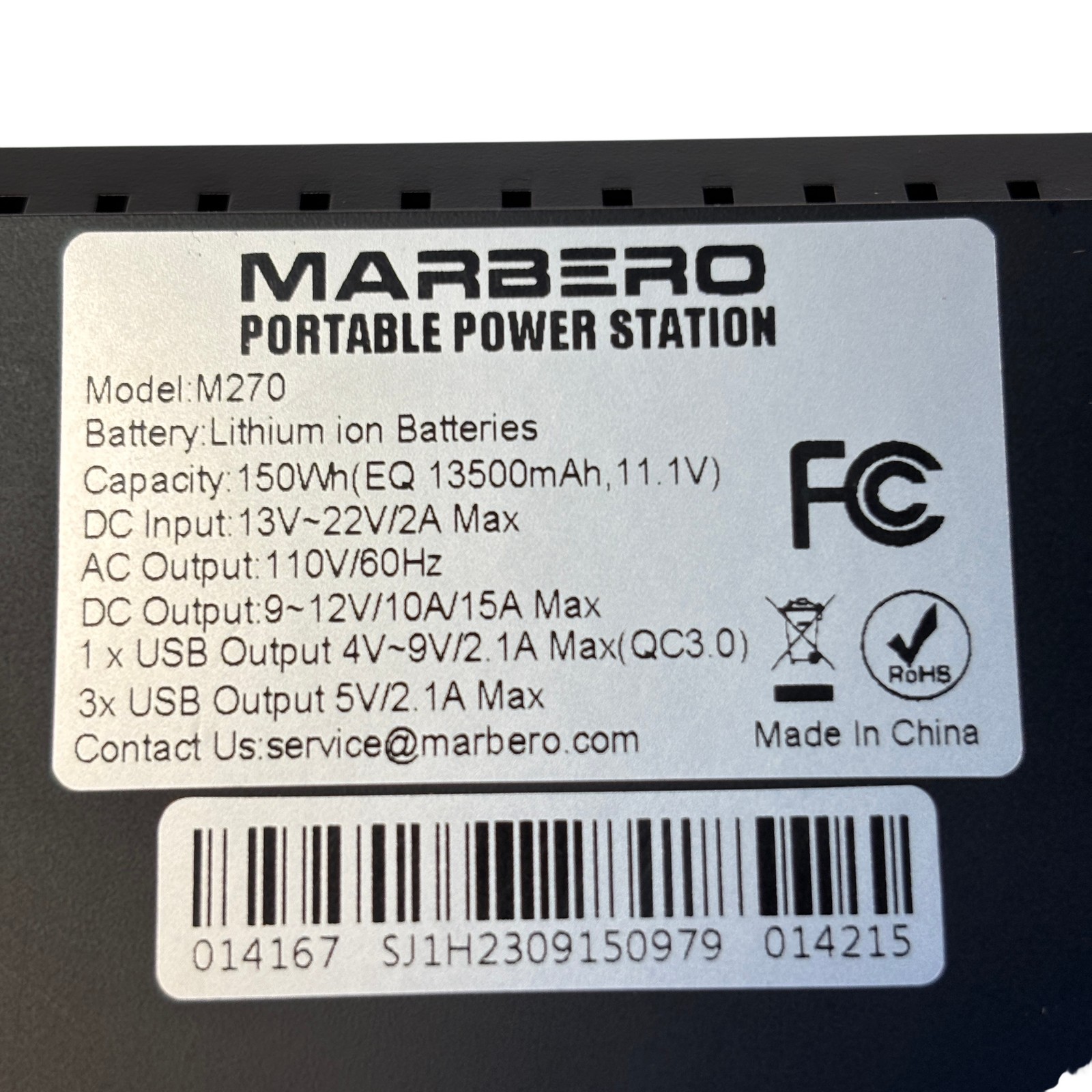MARBERO ED-30 150Wh Portable Power Station/Solar Panel