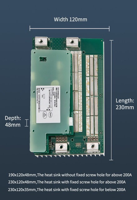100 Ah 200A charge/discharge BMS 14S