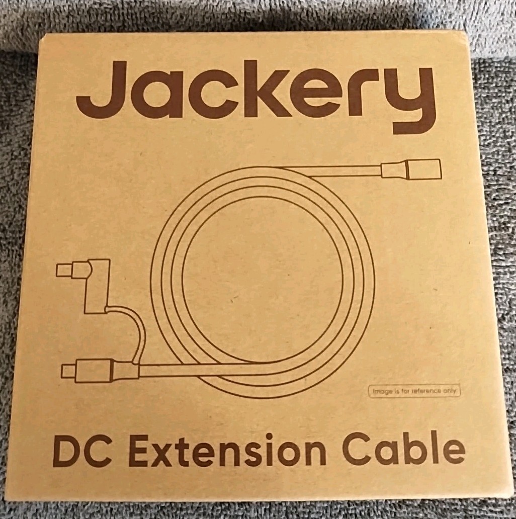 Jackery DC Extension Cable for Solar Panel. Model #JA-CA05A. New In Box.