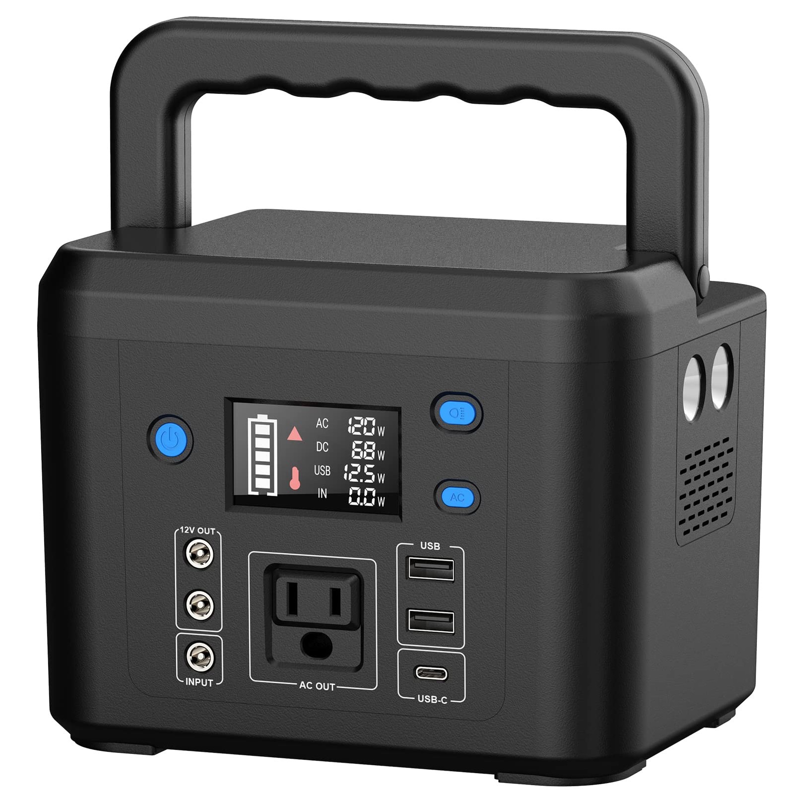 200W Portable Power Station, Powkey 120Wh/33,000mAh Power Bank with AC Outlet…