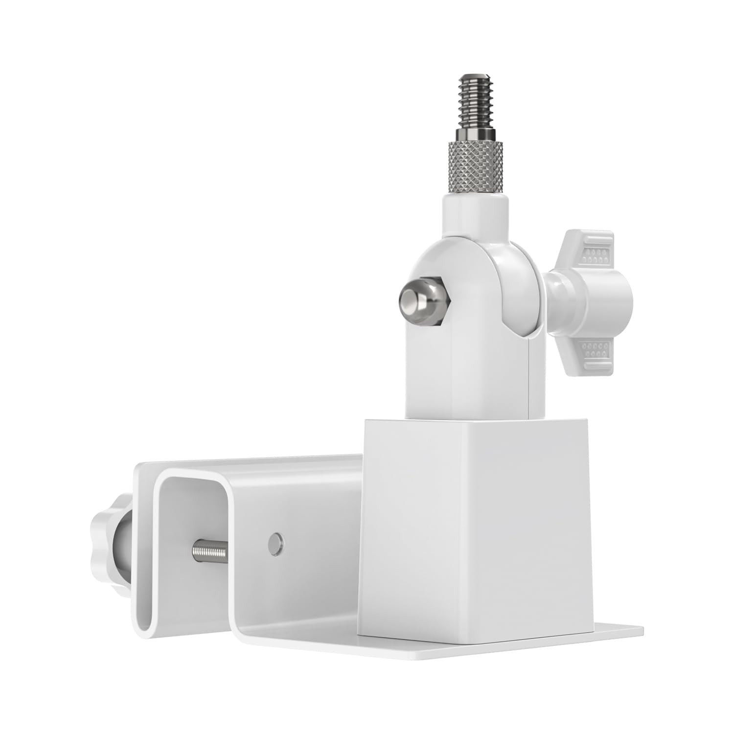Holicfun Universal Solar Panel Gutter Mount for Ring, Arlo, Eufy, Wyze, White