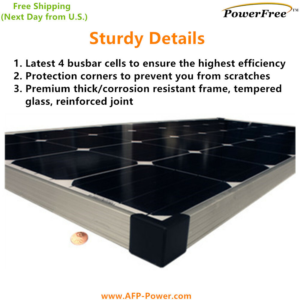 100W 100 Watt Monocrystalline Mono Solar Panel Charging Charger for 12v Battery