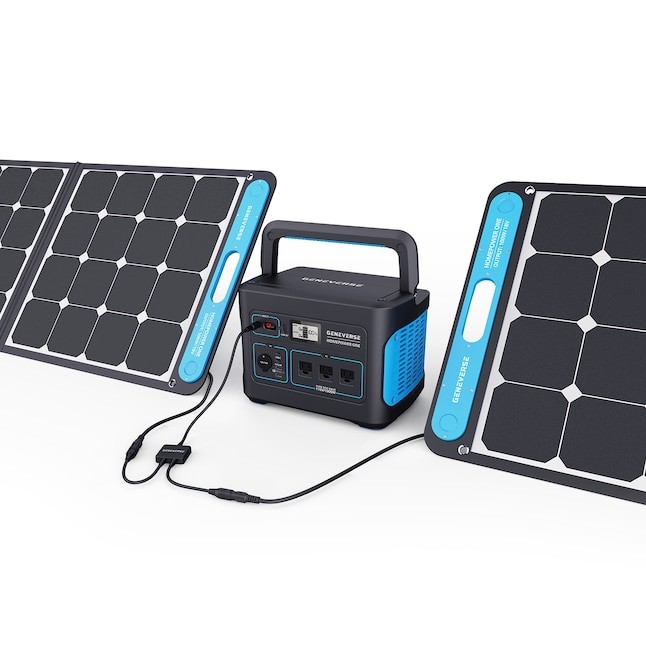 Geneverse SP1 Black Portable Solar Power Kit (Refurbished) 8mm Charge Port
