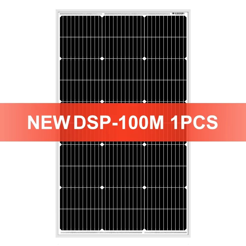 18V Waterproof Rigid Solar Panel Kit 100W 200W 400w 12V Controller Home