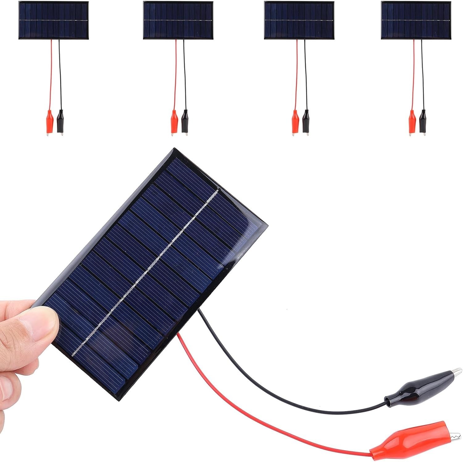 5Pcs Mini Solar Panels 0.96W 160ma 6V Solar Panel Module Polysilicon Epoxy Ph…
