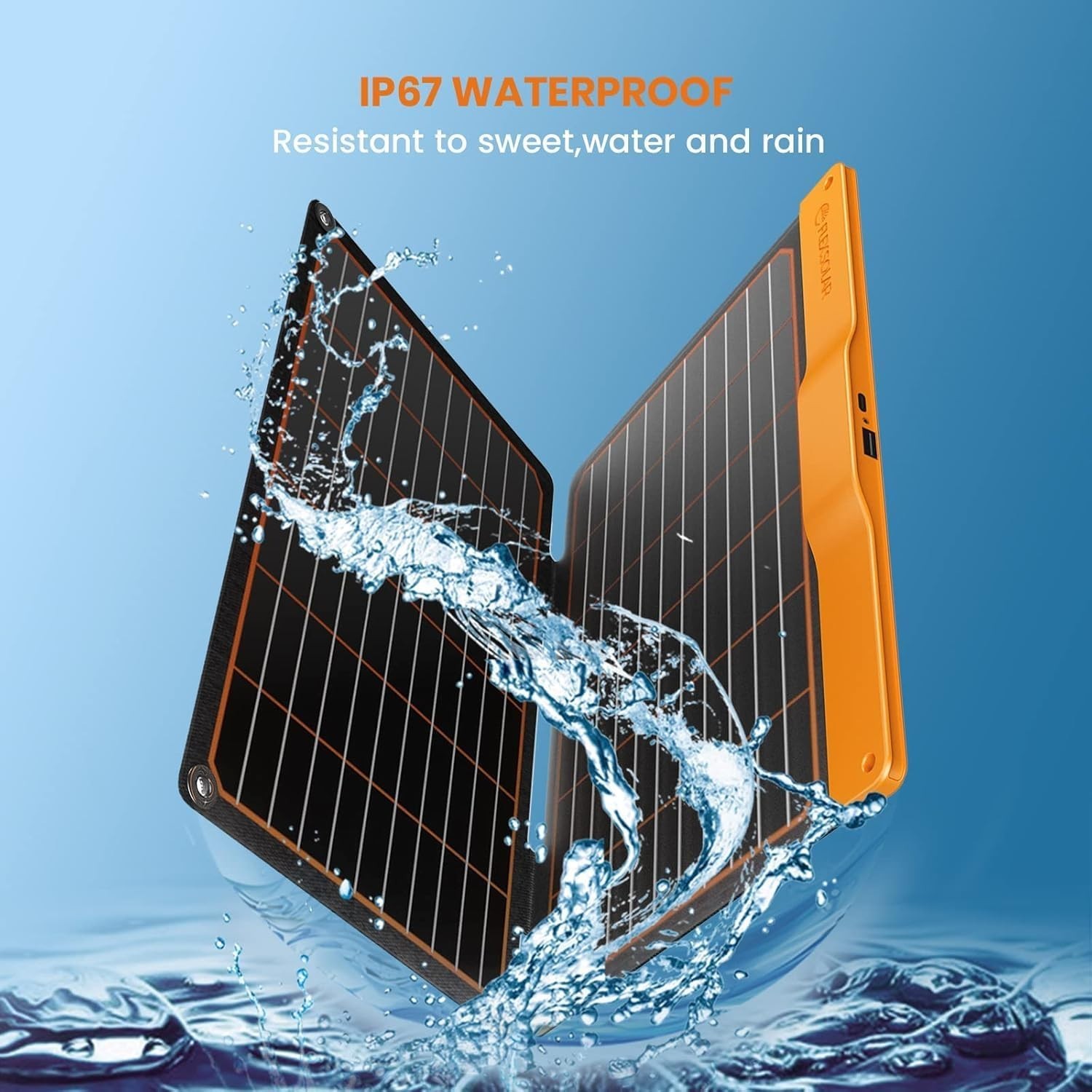 20W High Conversion Solar Panel with Dual USB Outputs for Smart Devices