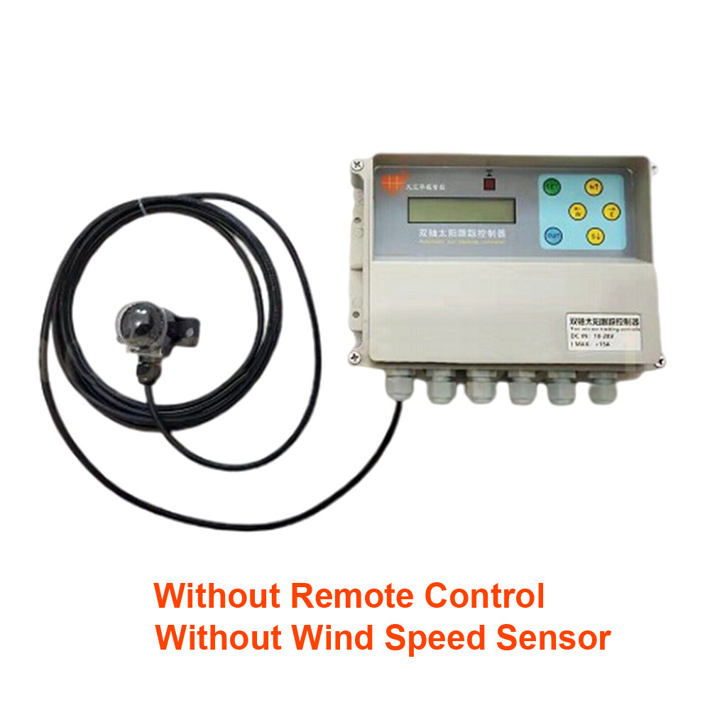 Dual Axis Solar Tracker Controller Auto Solar Tracking Kits w/ Wind Speed Sensor