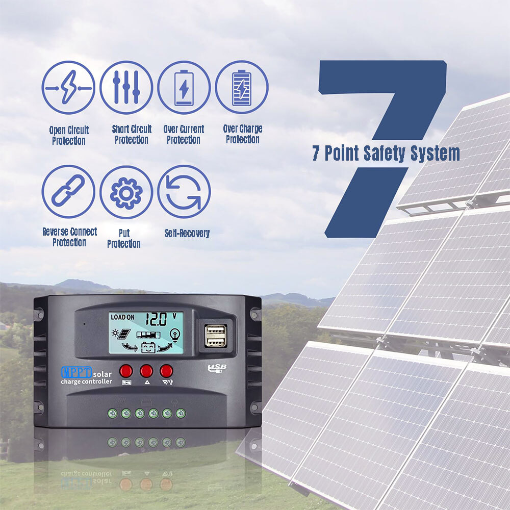200 Watt Solar Panel Kit 12V Battery Charger w/Solar Angle Guide/Solar controler