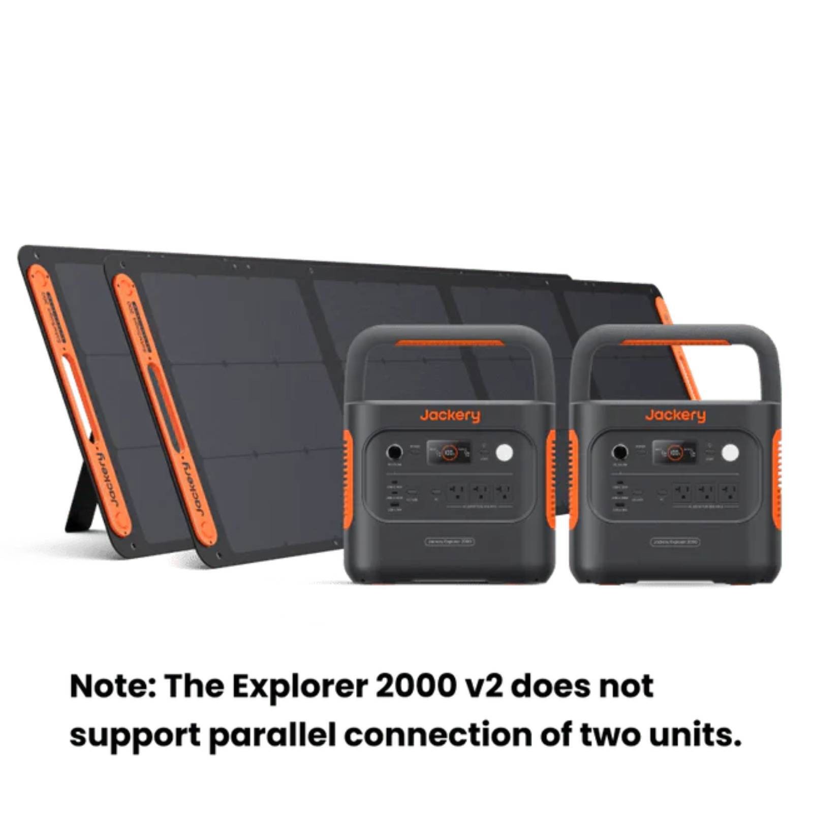 Jackery Qty2 Explorer 2000 v2 + Qty2 SolarSaga 200W Portable Solar Panel