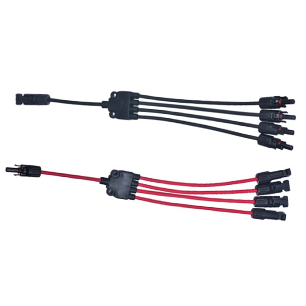 Solar Cable Parallel Adapter: Y-Type 5-Way 1000V/30A for Solar Panels W5L12544