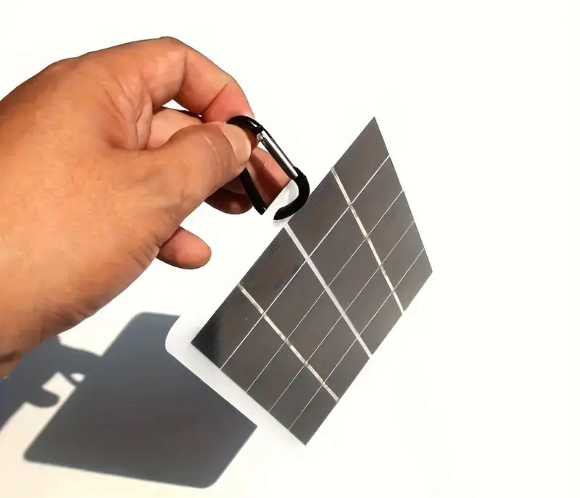 1pc Solar Portable Charging Panel Outdoor Waterproof Solar USB Charger