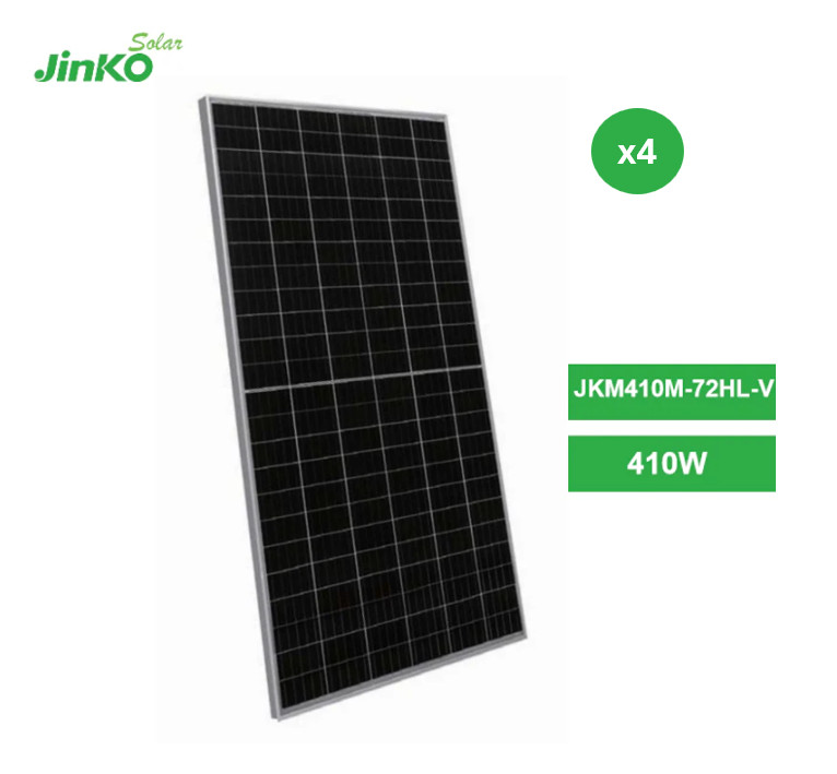 Jinko Solar 410W Rigid Solar Panel (4-Pack)