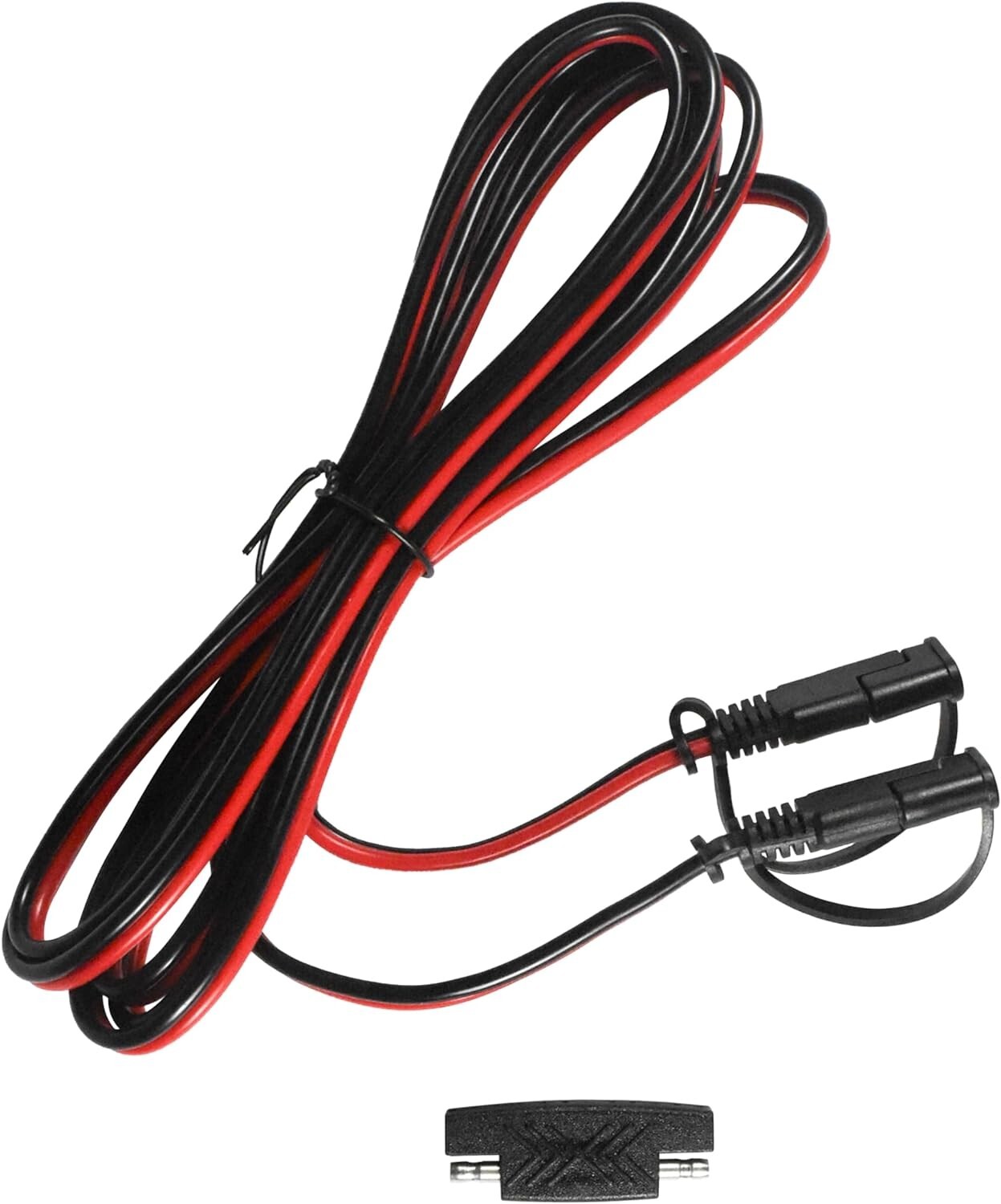 9Ft SAE to SAE Extension Cable Connector 16AWG with SAE Polarity Reverse Adapter