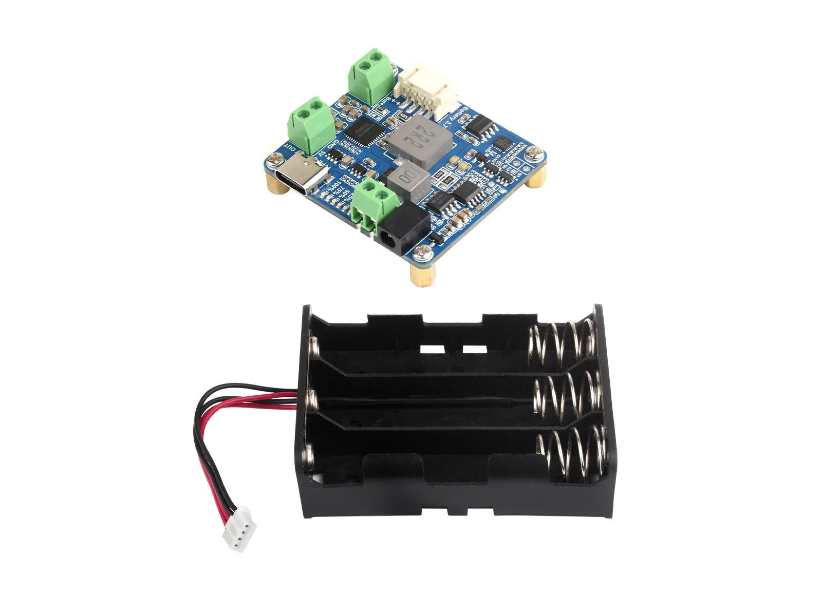 Waveshare Solar Power Manager Module (D), Supports 6V~24V Solar Panel and Type-C