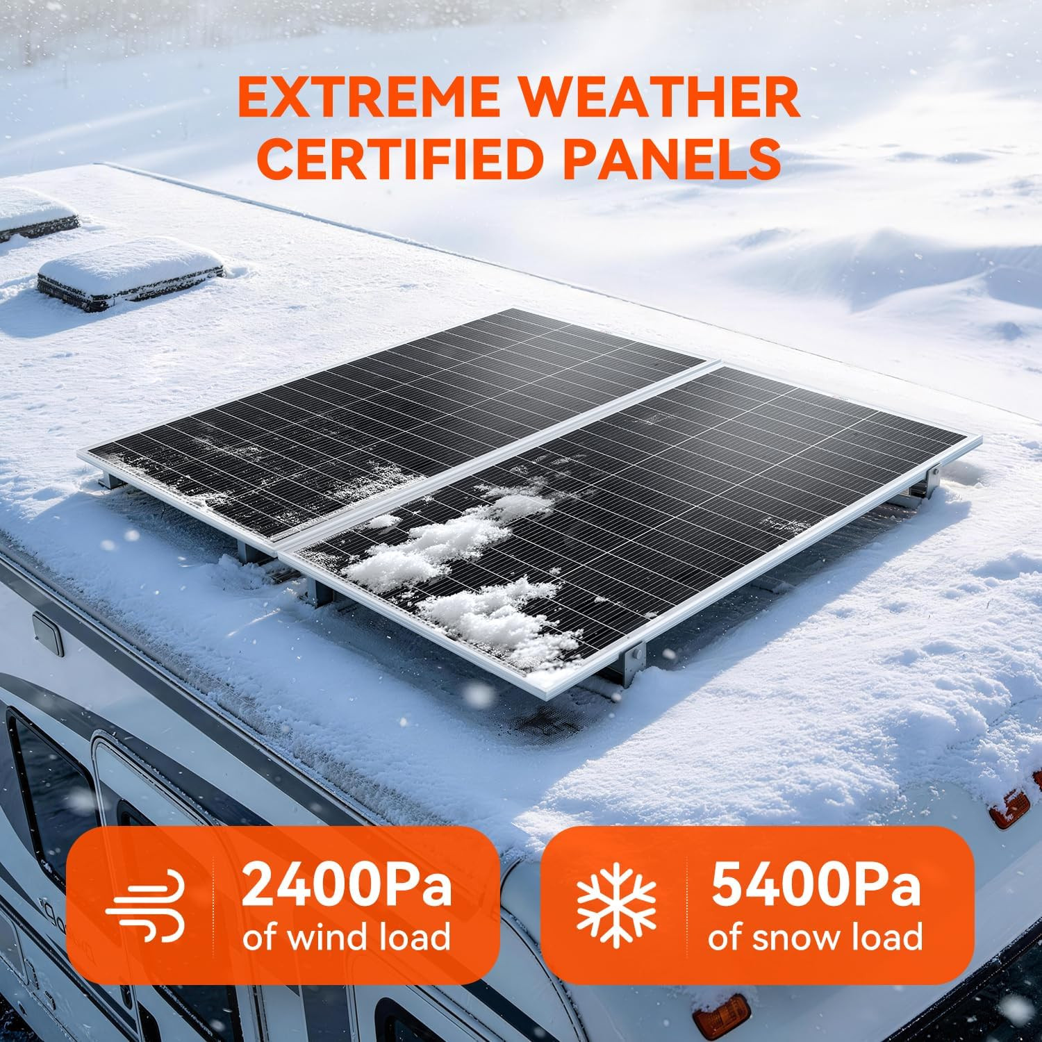 RICH SOLAR 200 Watt 24 Volt 9BB Cell Monocrystalline Solar Panel High Efficiency