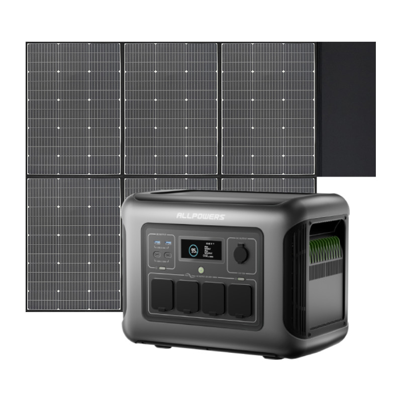 ALLPOWERS NEW R1500 Portable Power Station Solar Generator + 600W Solar Panel