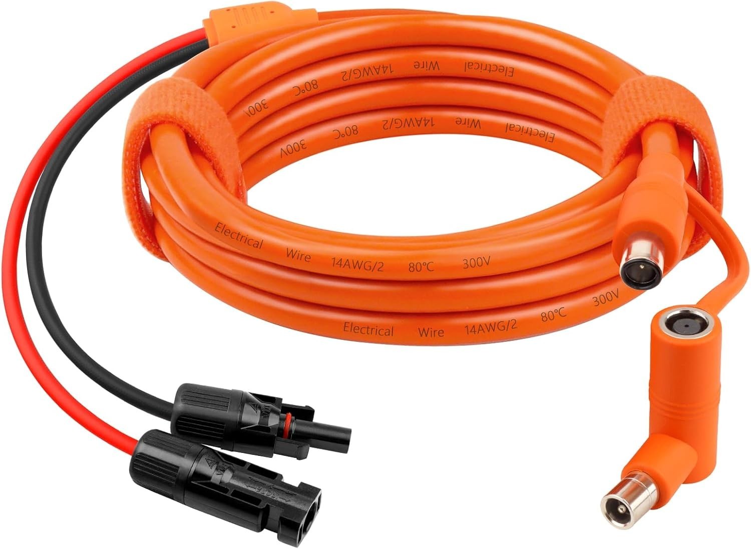 Solar Panel to DC 8Mm Adapter Cable 6FT, Solar Connector to DC7909/8020 Male Plu