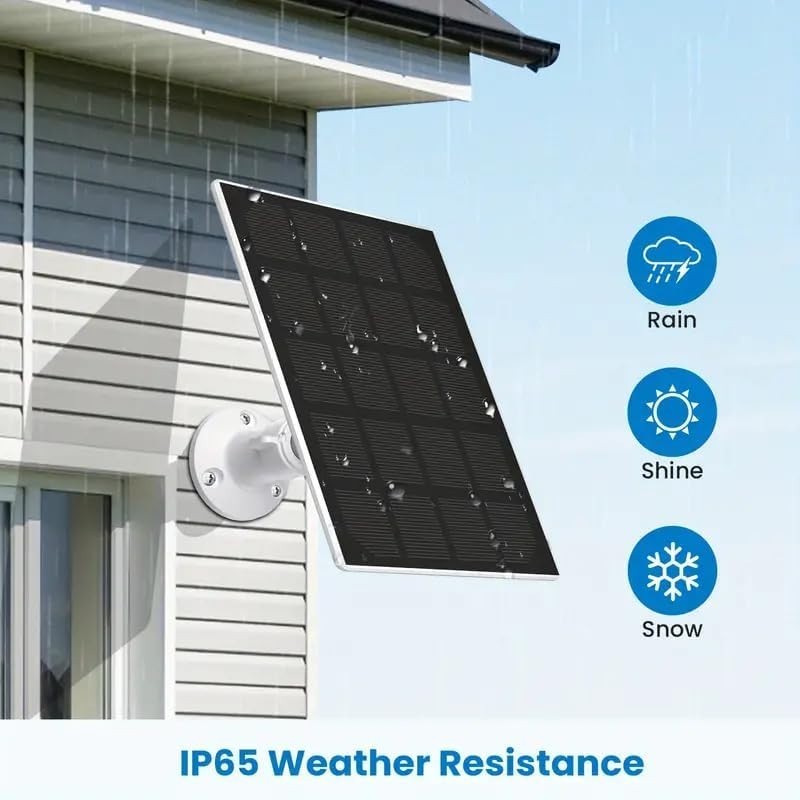 Solar Panel for Bird Feeder Camera, 3W Continuously Power Supply for Your Bir…