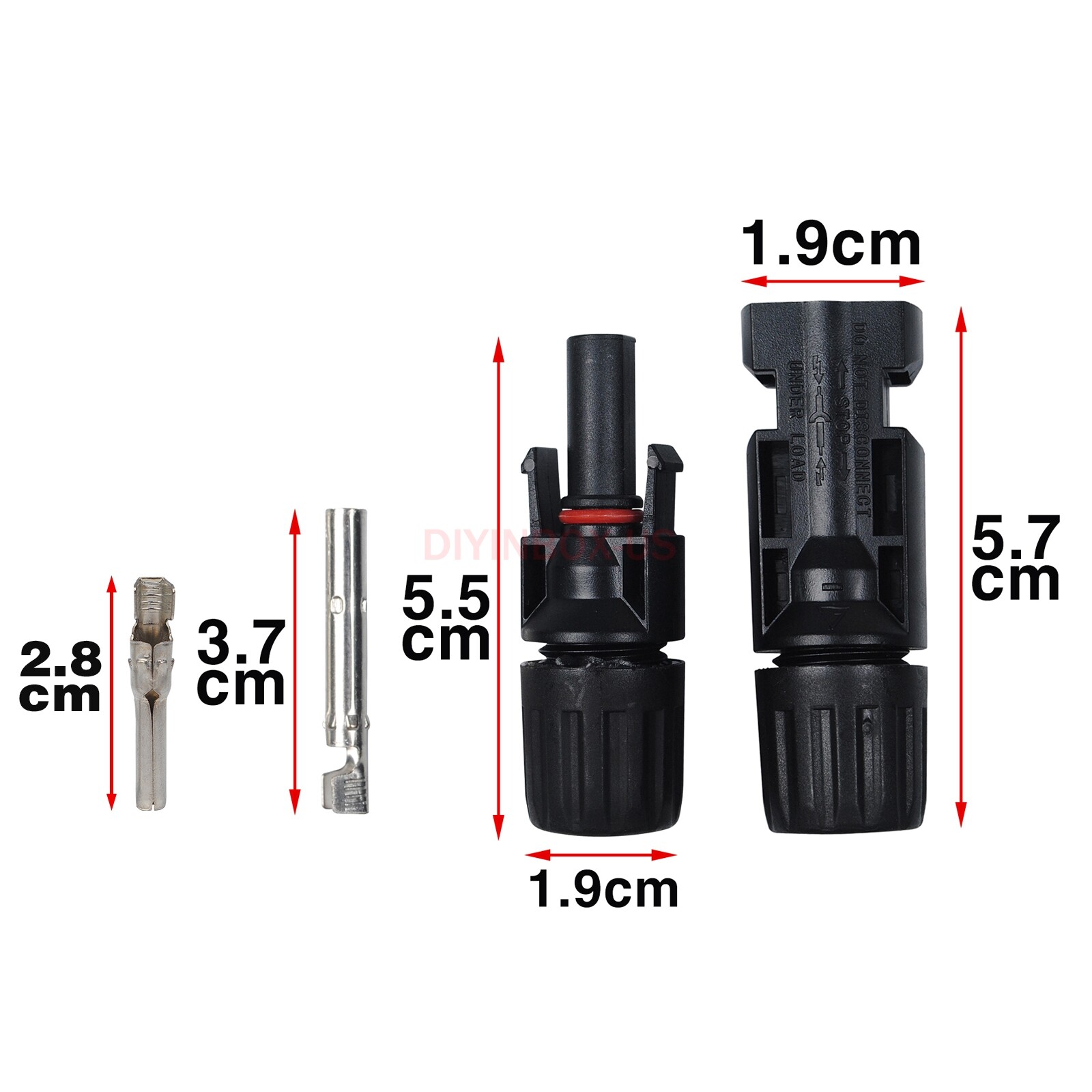Lot MC-4 Connectors Solar Panel 30A Line Plug Socket Male Female IP67 H Adapter