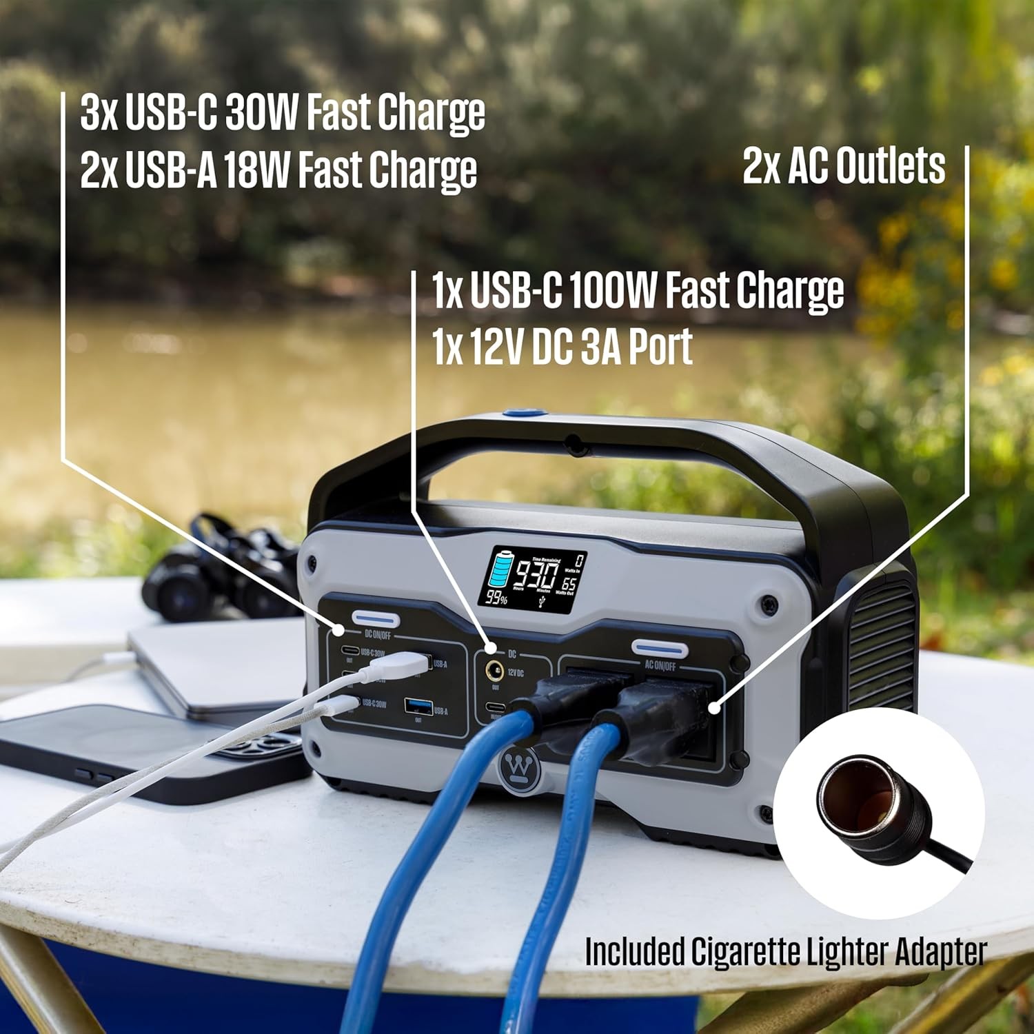 400W 183Wh Portable Solar Generator Westinghouse