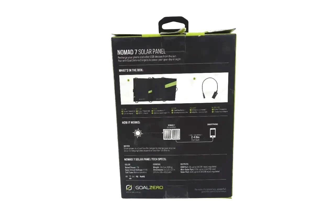 Goalzero Nomad 7 Solar Panel 11800 – Free Shipping