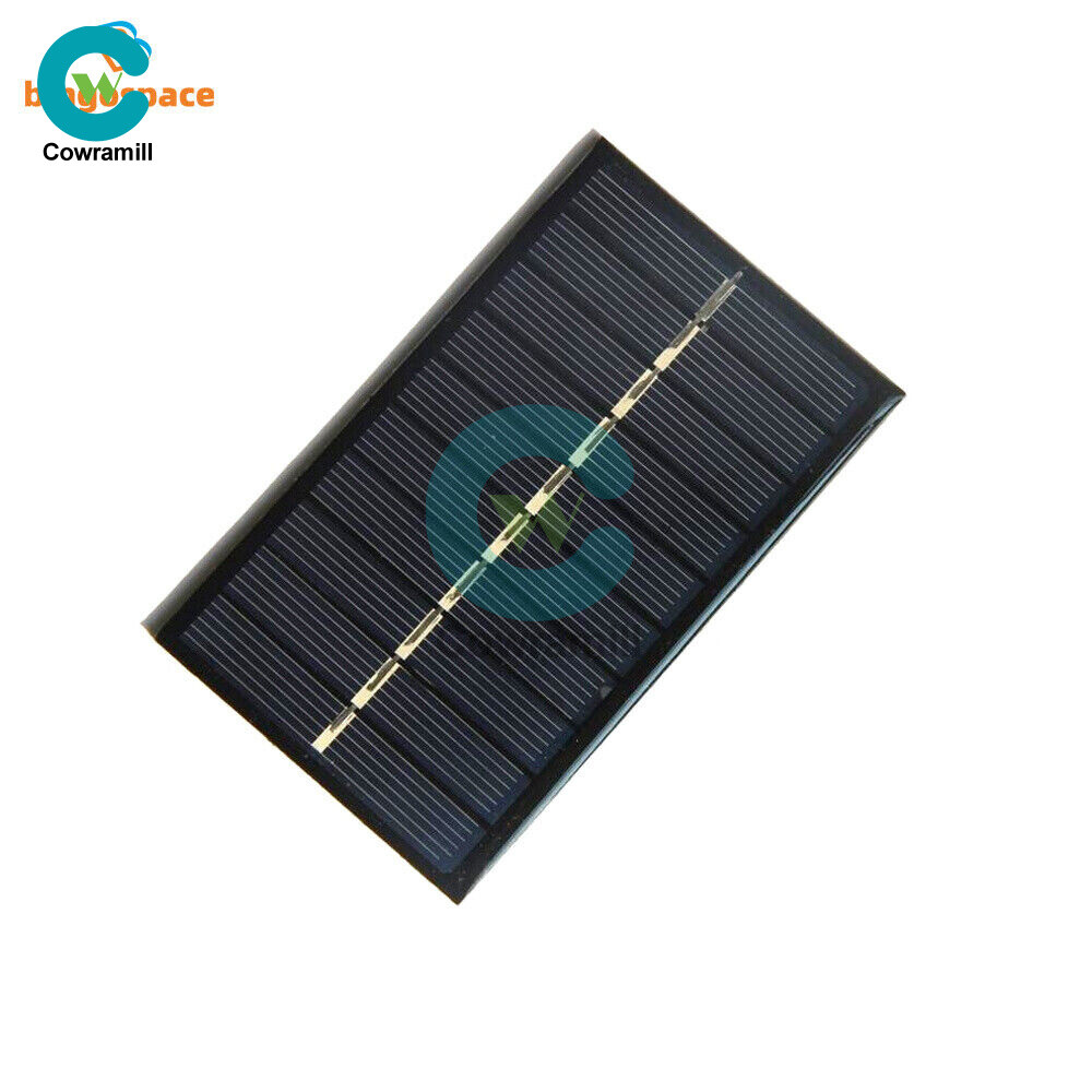 2V/5V/6V/12V Monocrystalline Solar Panel Module For Motor Toys Lawn Lamp New
