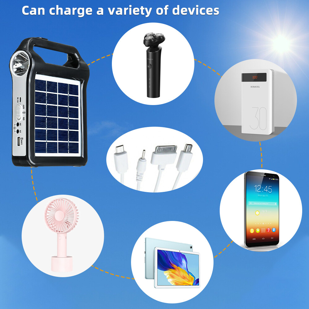 Portable Power Station Solar Generator Panel Power Bank Camping Emergency Outlet