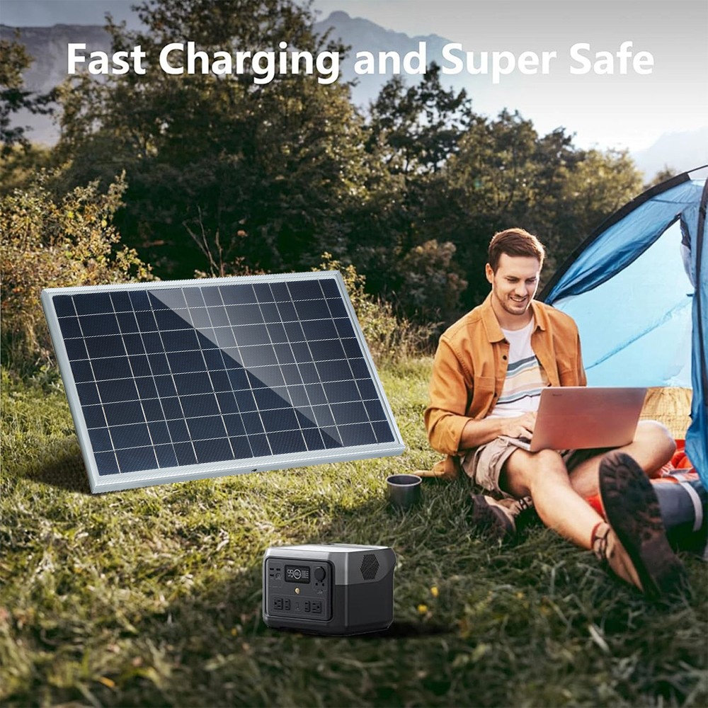 30W Solar Panel 12V Battery Charger Kit 100A Controller Maintainer Boat Car RV