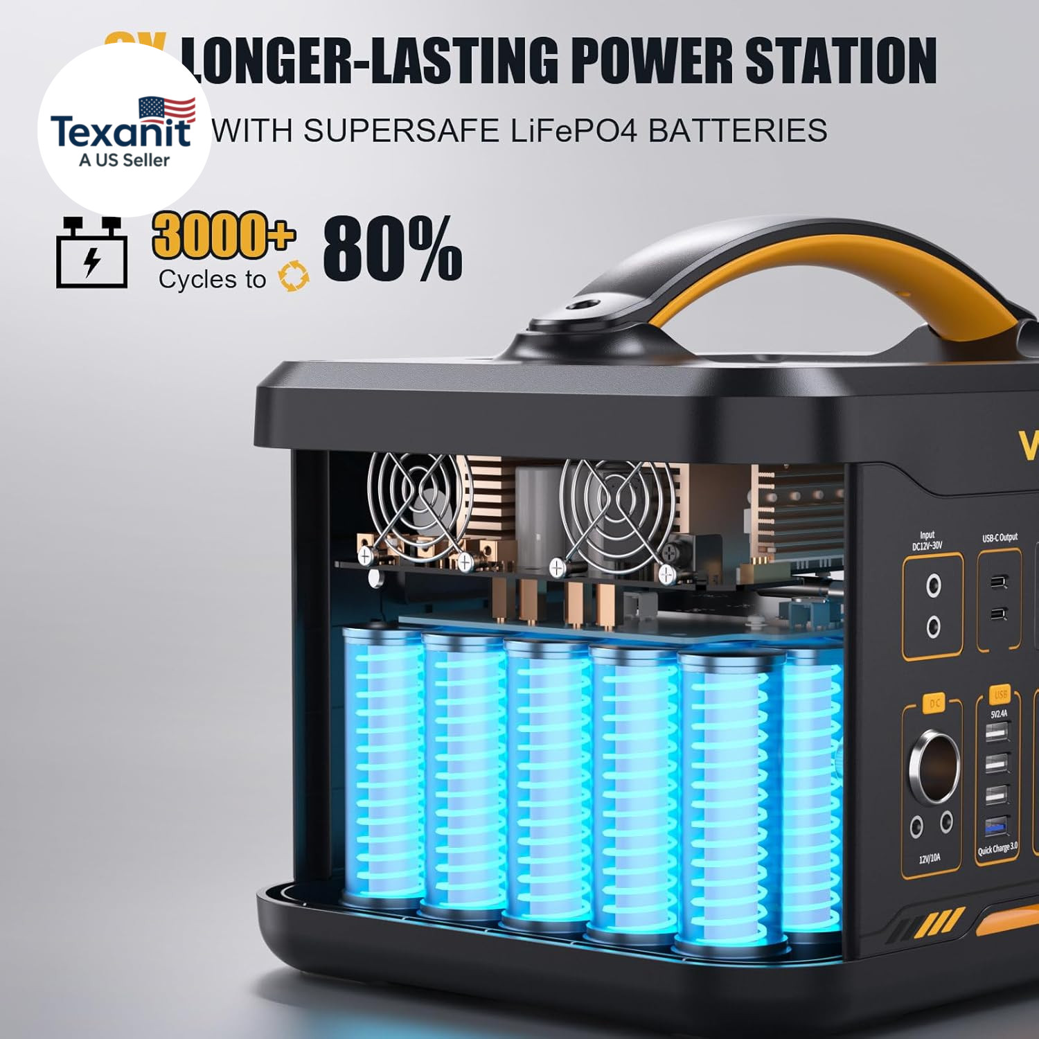 Jump 1800 Portable Power Station with Jump Start, 1548Wh Lifepo4 Solar Generator