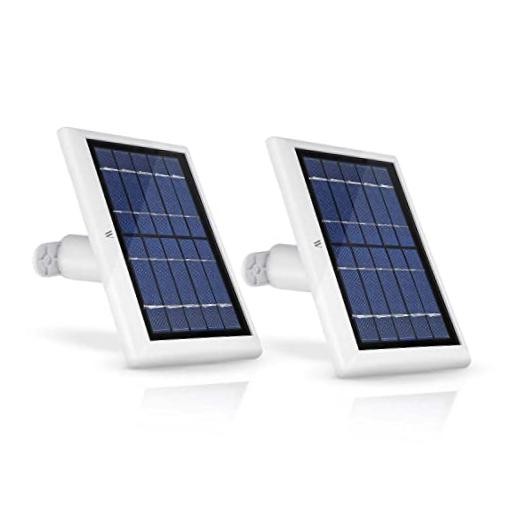 Solar Panel Compatible with Ring Spotlight Cam/Plus/Pro Battery, 2 Pack White