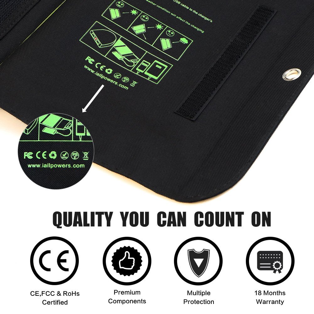 Solar Panel 5V 21W Built-in 10000mAh Battery Portable Solar Charger Waterproof