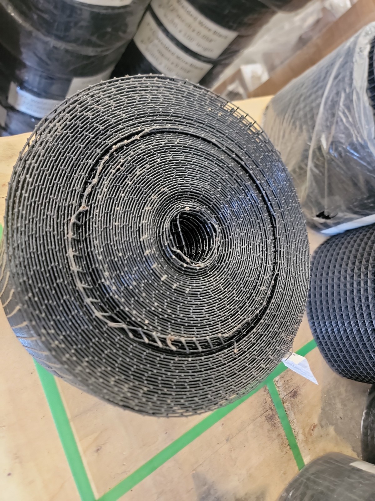 SnapnRack Critter Guard pvc welded wire black 1/2 mesh x 0.058 8″W 100’L