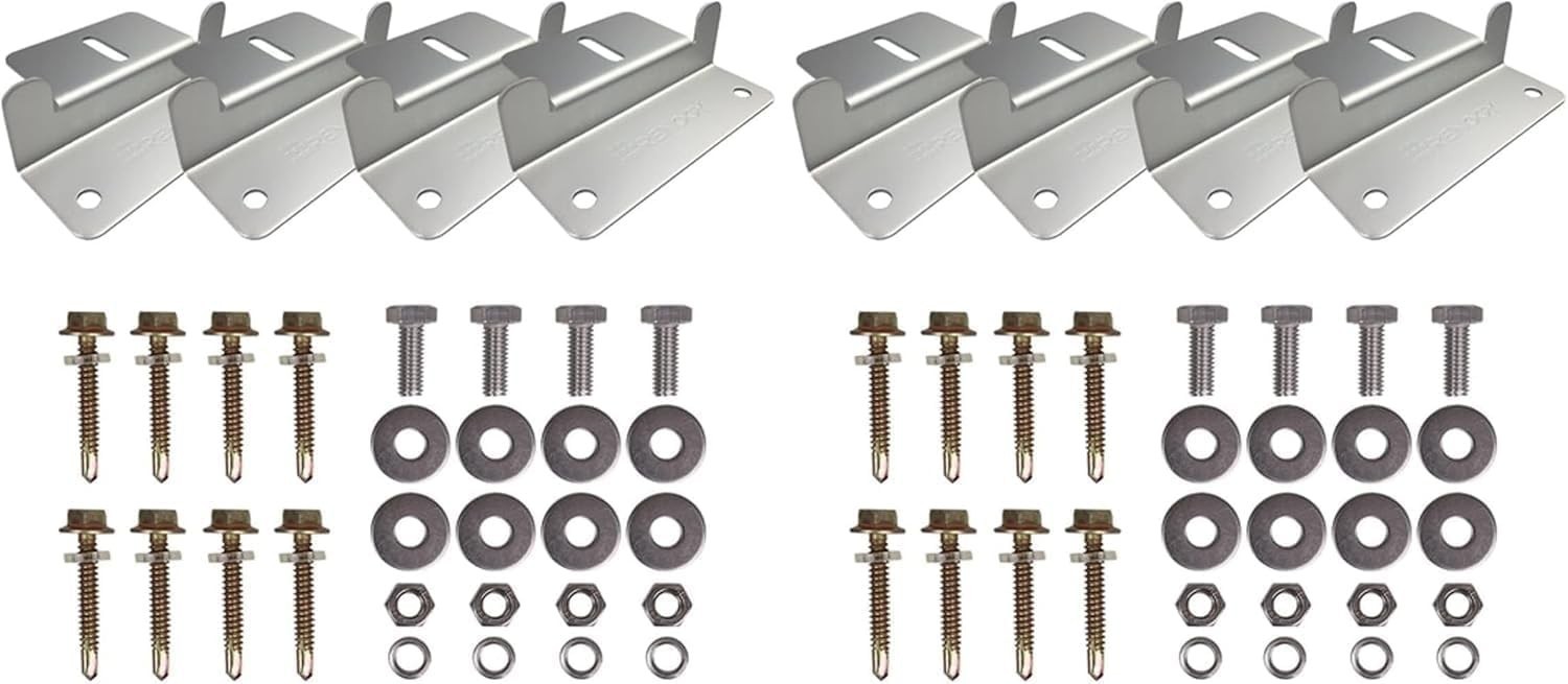 Complete Solar Panel Mounting Kit – Durable Aluminum Z Brackets for All Surfaces