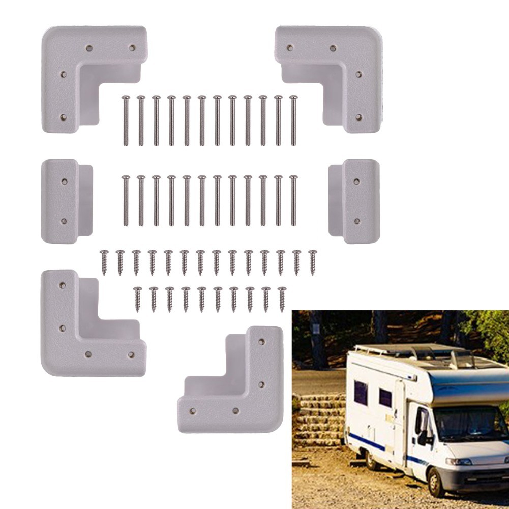 ABS Corner Bracket Kit for Solar Panel Mounting on For RV and Boat Deck