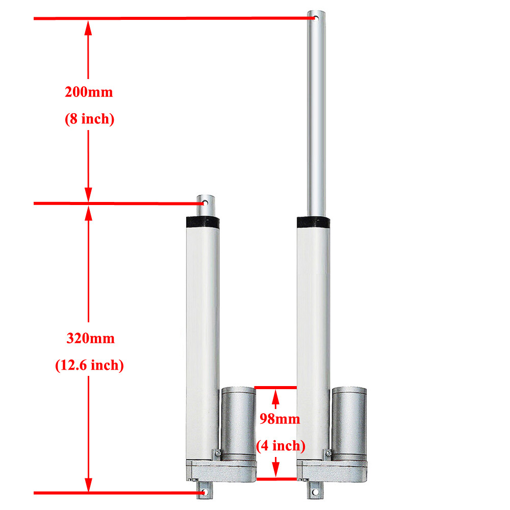 LCD Dual Axis Solar Panel Tracking Tracker &8″ DC12V Linear Actuator &Anemometer