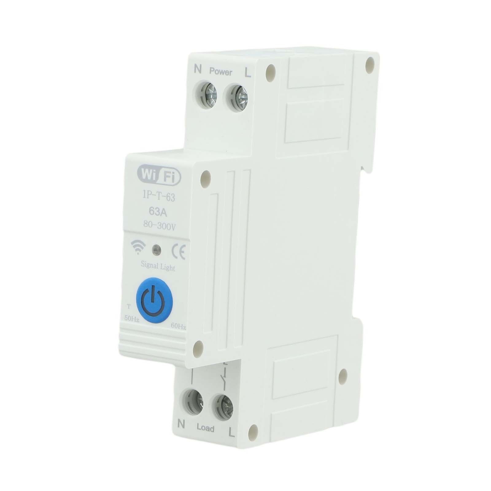 Wifi Enabled 63A Smart Circuit Breaker with Remote Voice Leakage Protection