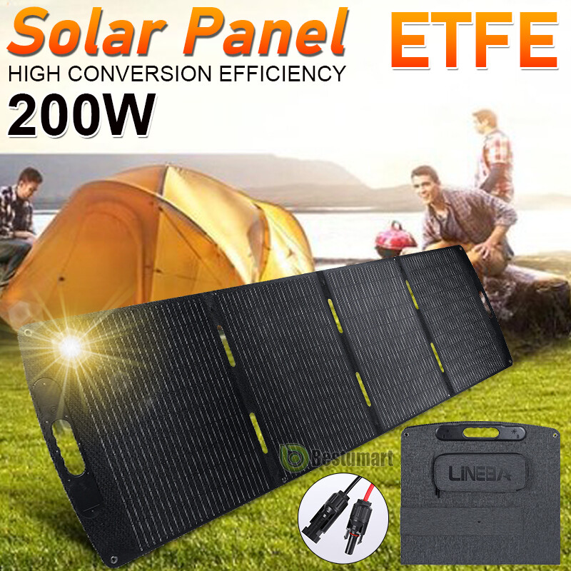 200W 100W Portable Folding Solar Panel Charger Power Station for Home RV Camping