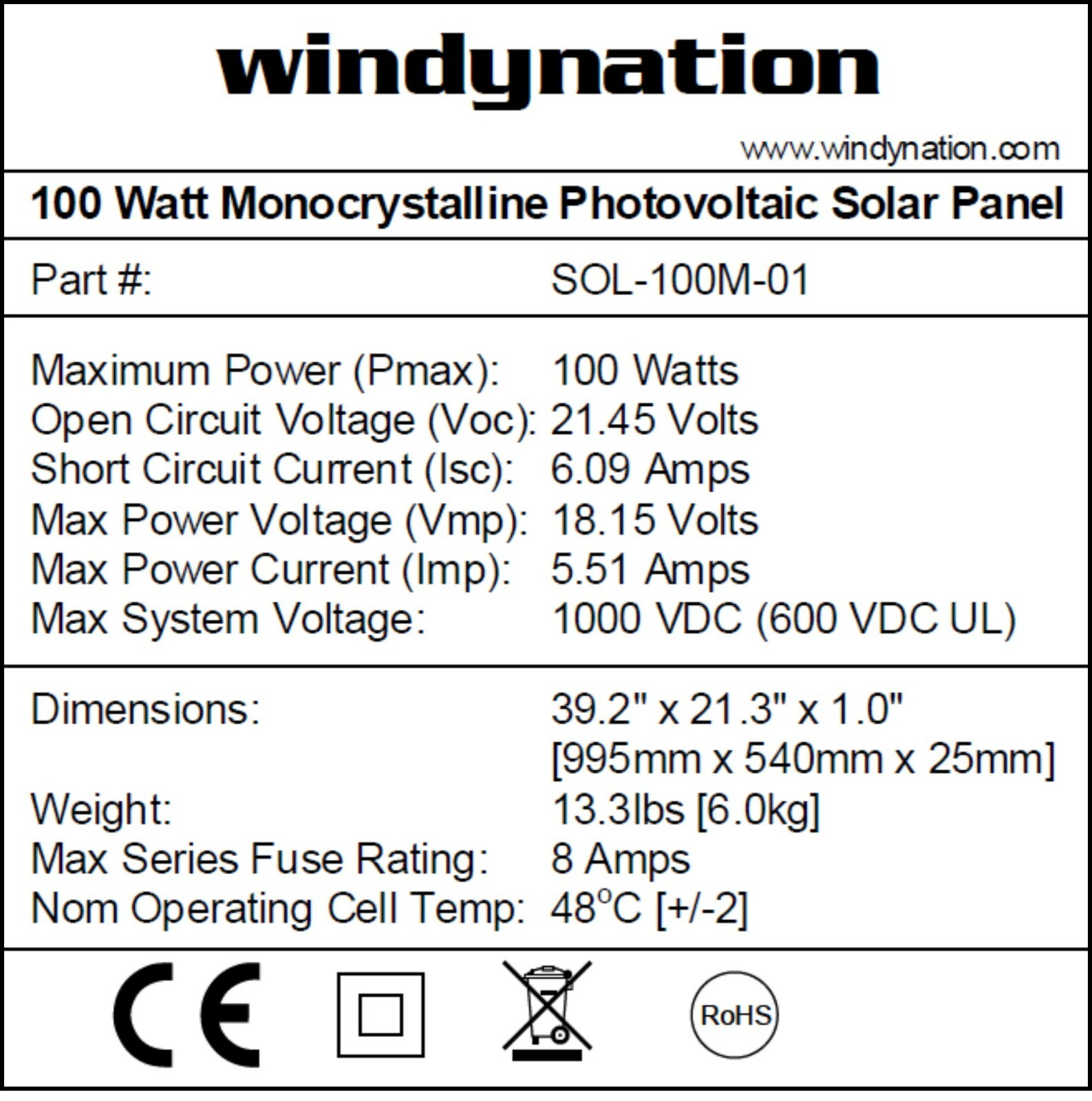 WindyNation 200 Watt Monocrystalline Solar Panel Kit for RV Boat Off-Grid
